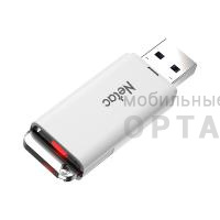 Флешка USB3.0 128 Гб  Netac U185 с LED индикатором, белый Флешка USB3.0 128 Гб  Netac U185 с LED индикатором, белый