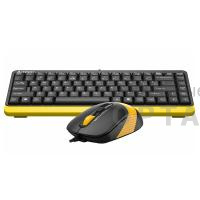 Комплект Клавиатура + Мышь A4Tech Fstyler F1110 клав:черный/желтый мышь:черный/желтый USB Multimedia (F1110 BUMBLEBEE)