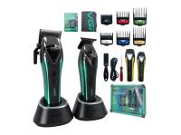 Набор для стрижки волос VGR Professional, V-883 S2, черный, зеленый