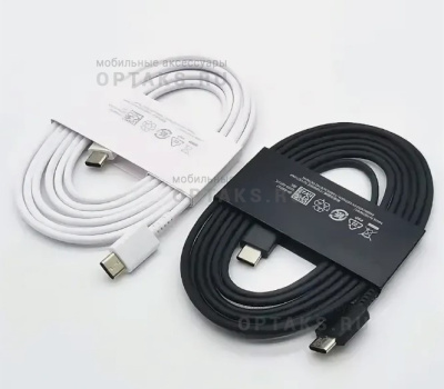 Кабель Samsung S23 Type-С to Type-С Cable (1.8m) (оригинал), черный, в техпаке